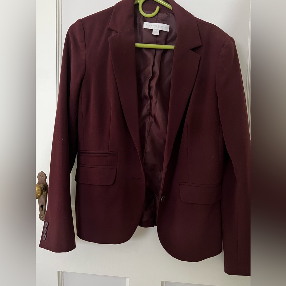 Burgundy Blazer